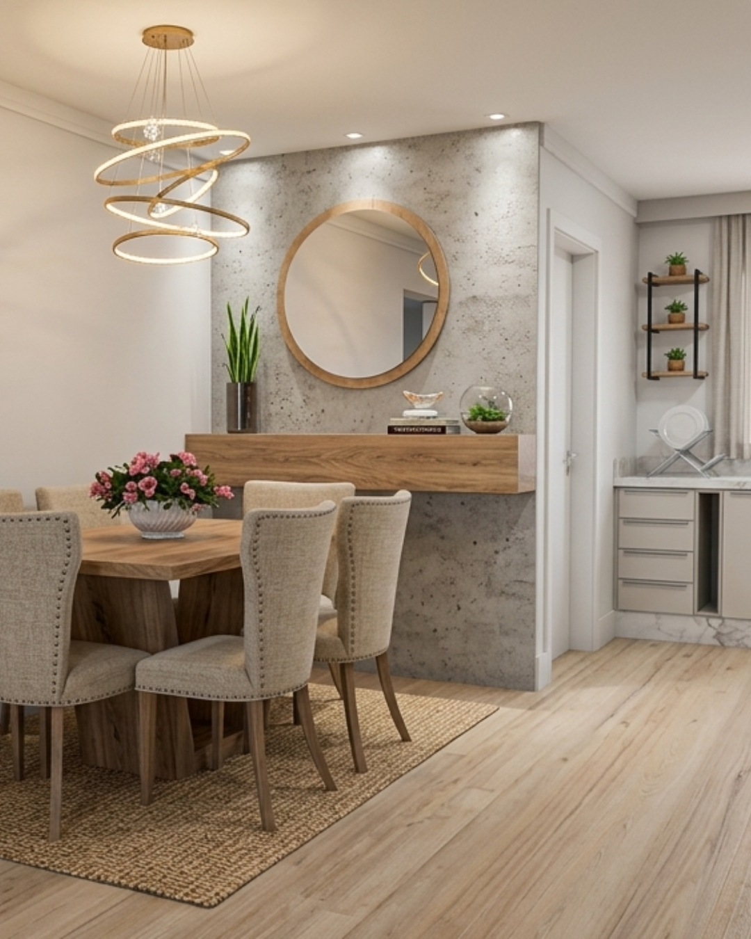 Projeto de cozinha sob medida com design moderno, desenvolvido pela Bompani Móveis para um ambiente funcional e elegante.