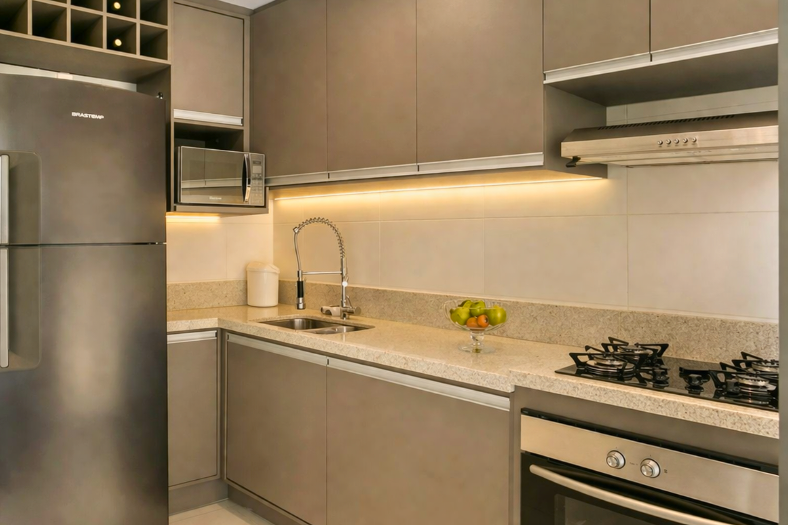 4 - cozinha planejada sob medida móveis bompani blumenau