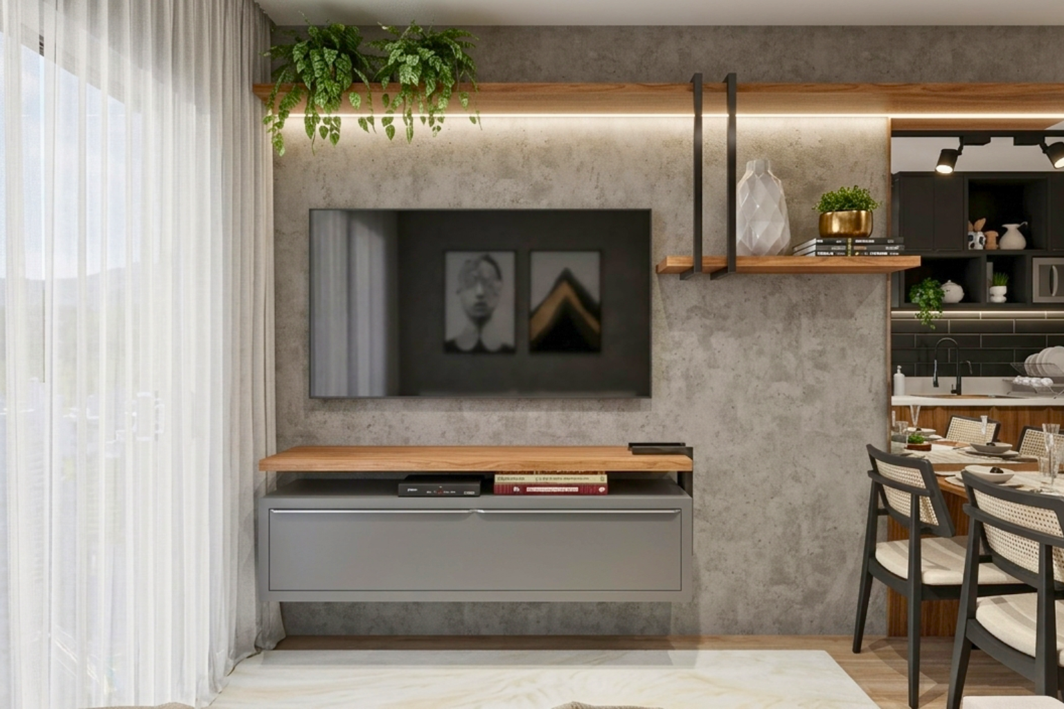 7 - sala planejada sob medida móveis bompani